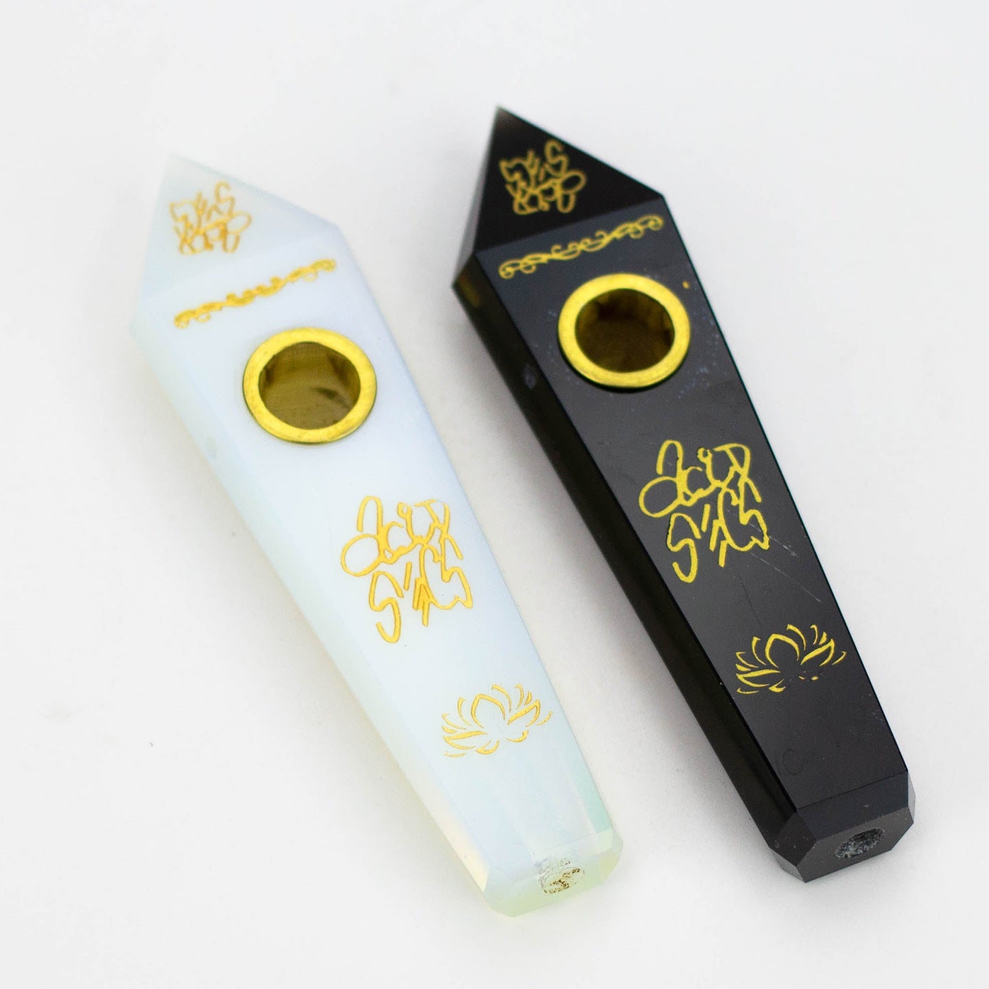 Acid Secs | Custom Golden Engraving Pipe with Choke_0