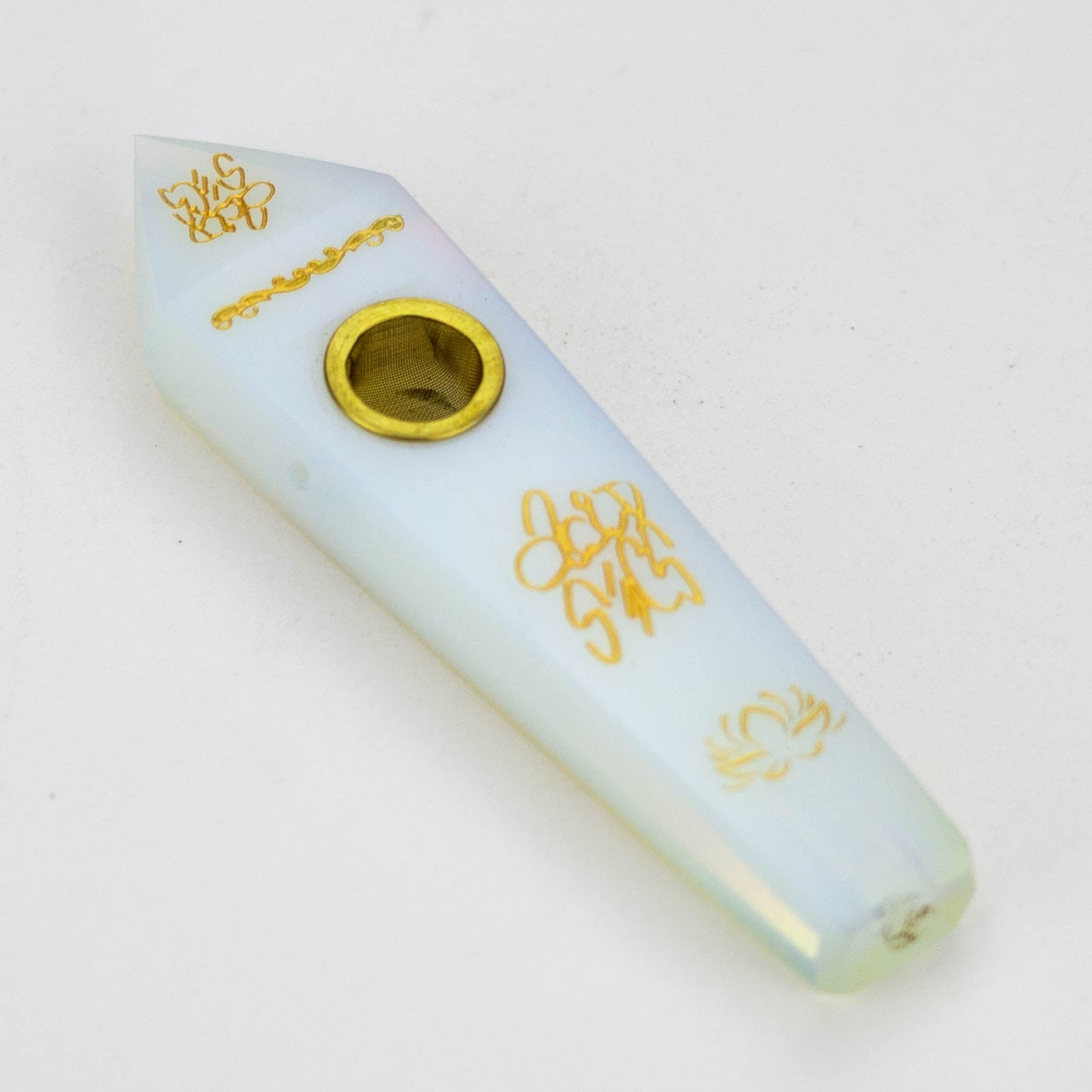 Acid Secs | Custom Golden Engraving Pipe with Choke_2