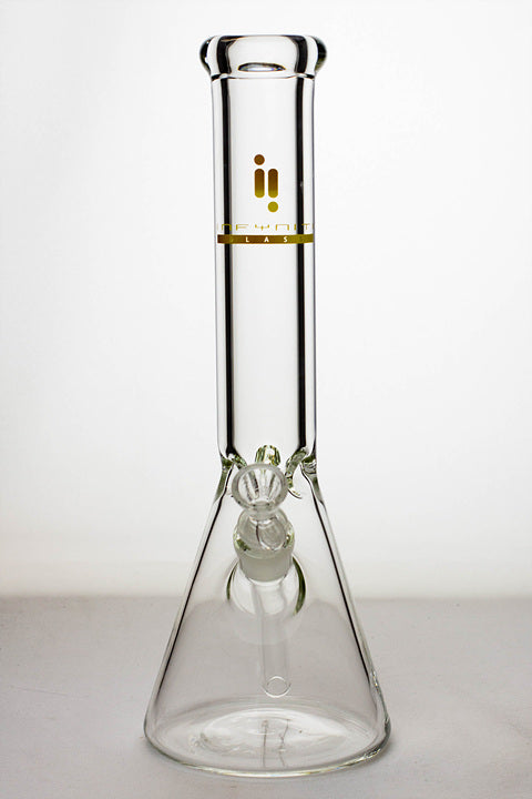 14" infyniti 9 mm beaker glass water bong_3