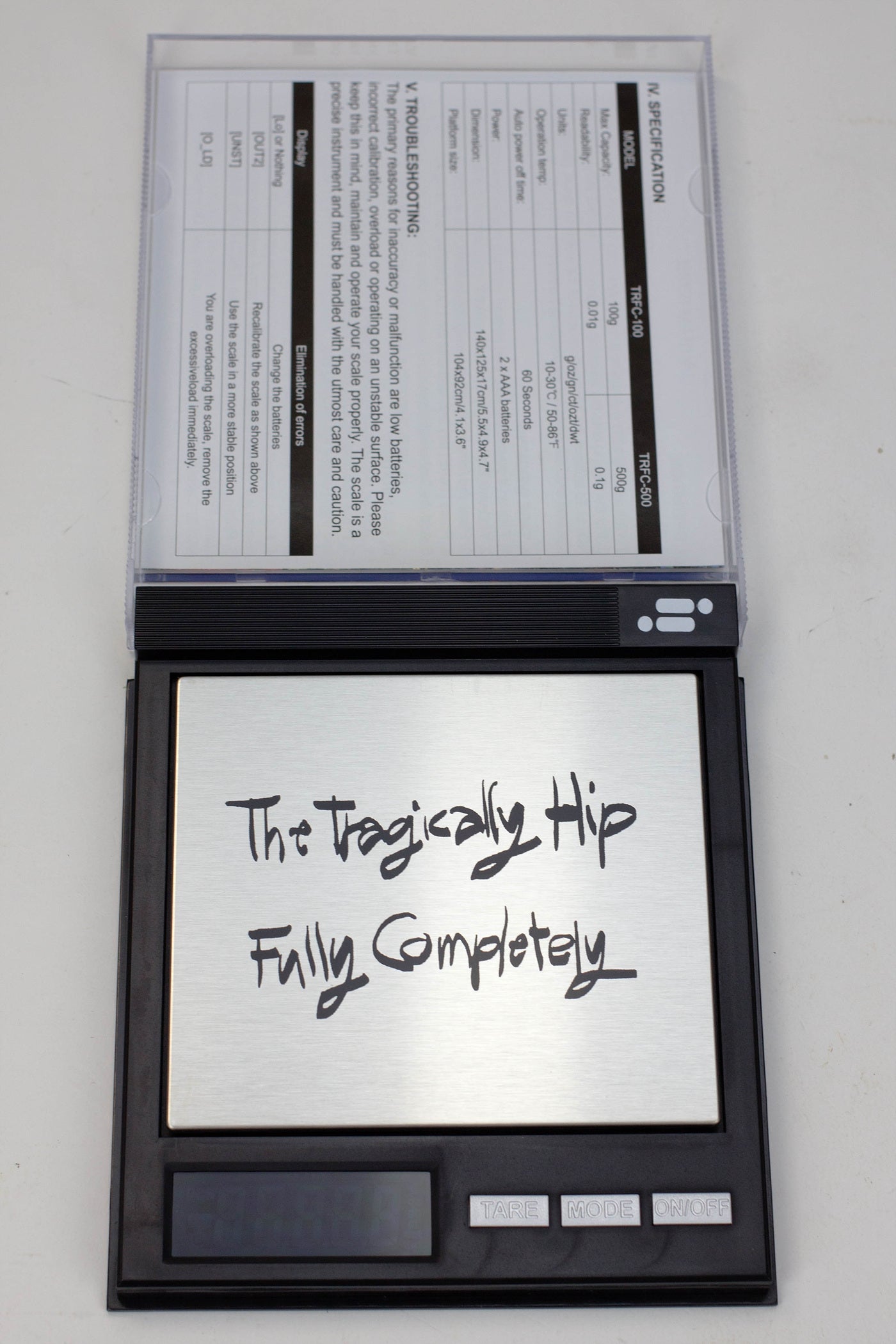 The Tragically HIP TRFCO 100 scale_0