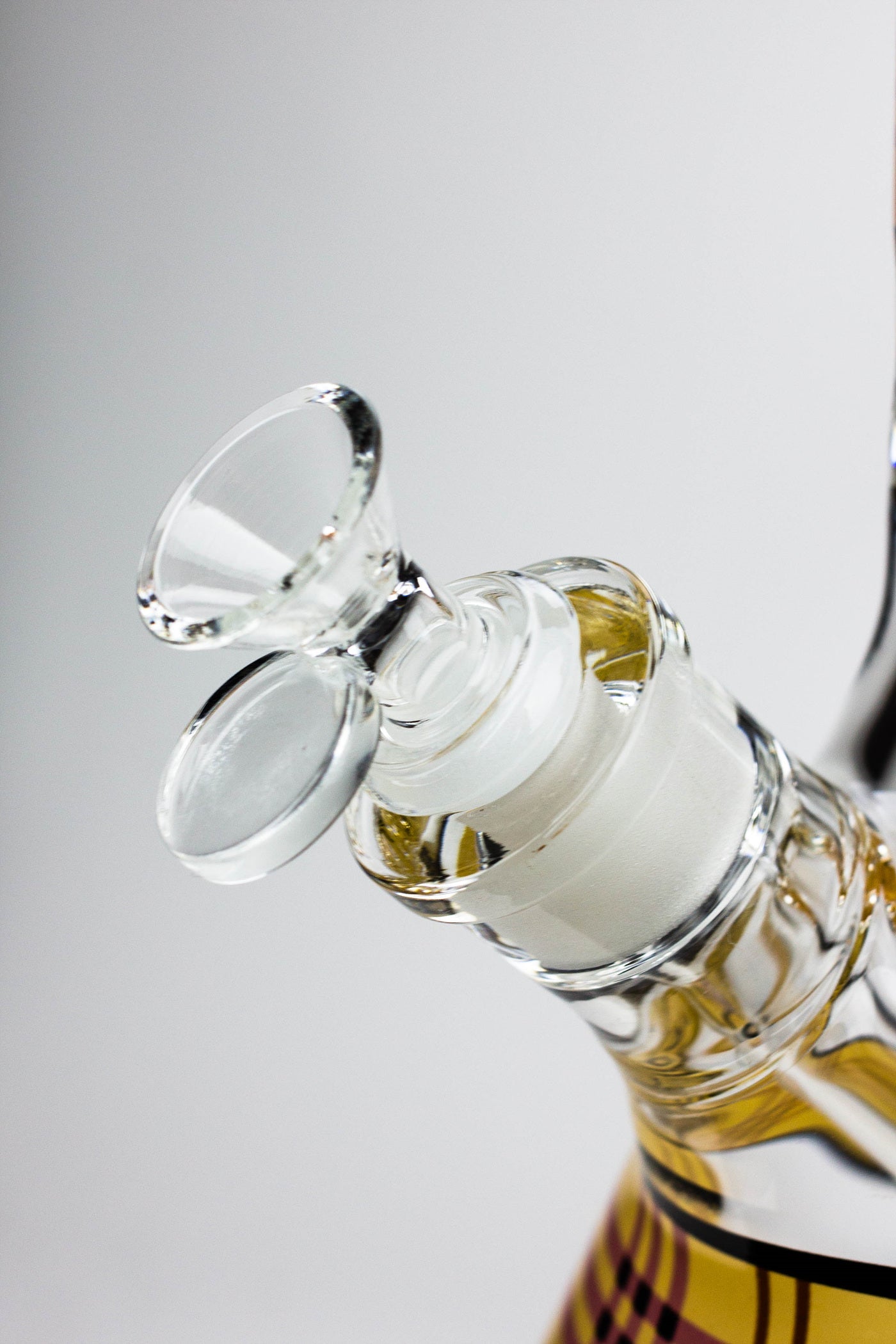 17.5" Check pattern 9 mm glass beaker bong_9