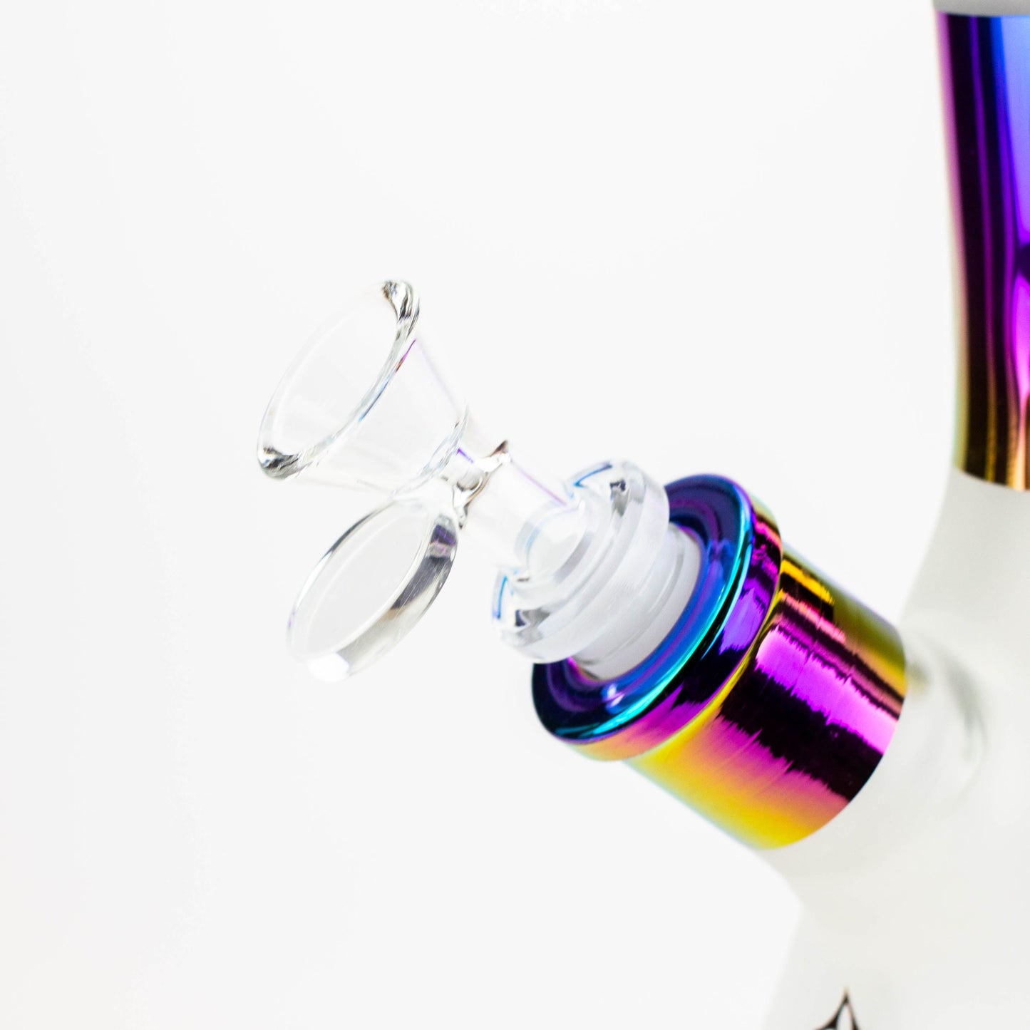 17.5" Luxury Pattern 7 mm frosted glass beaker bong_1