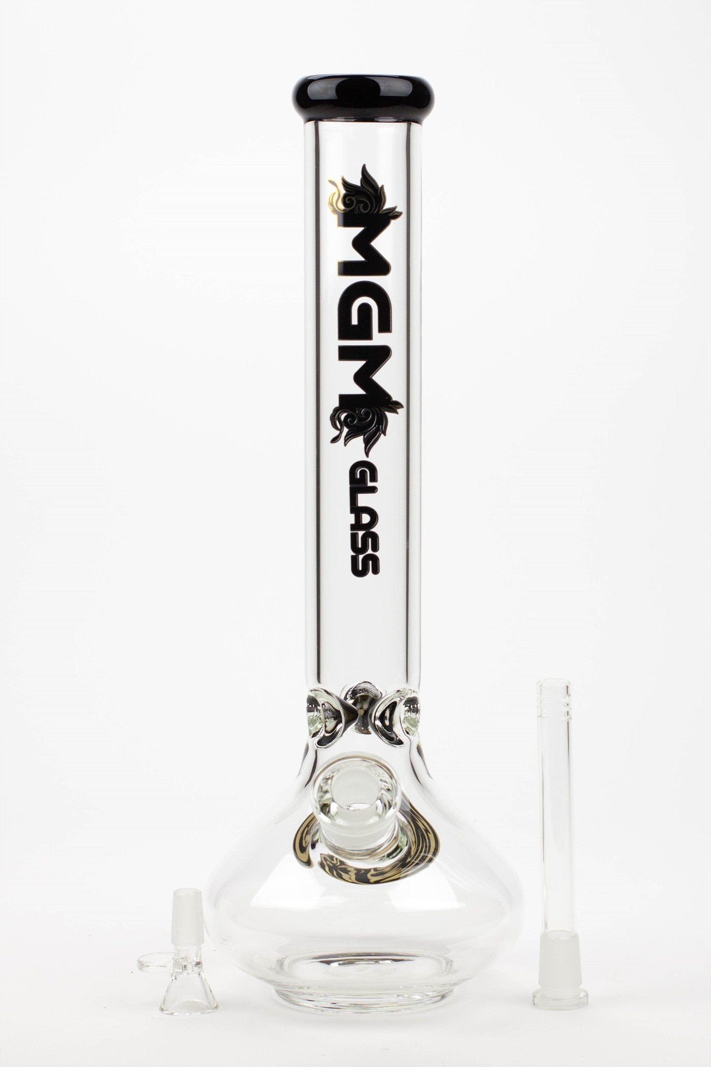 16" glass / 7 mm / rounded base water bong_1