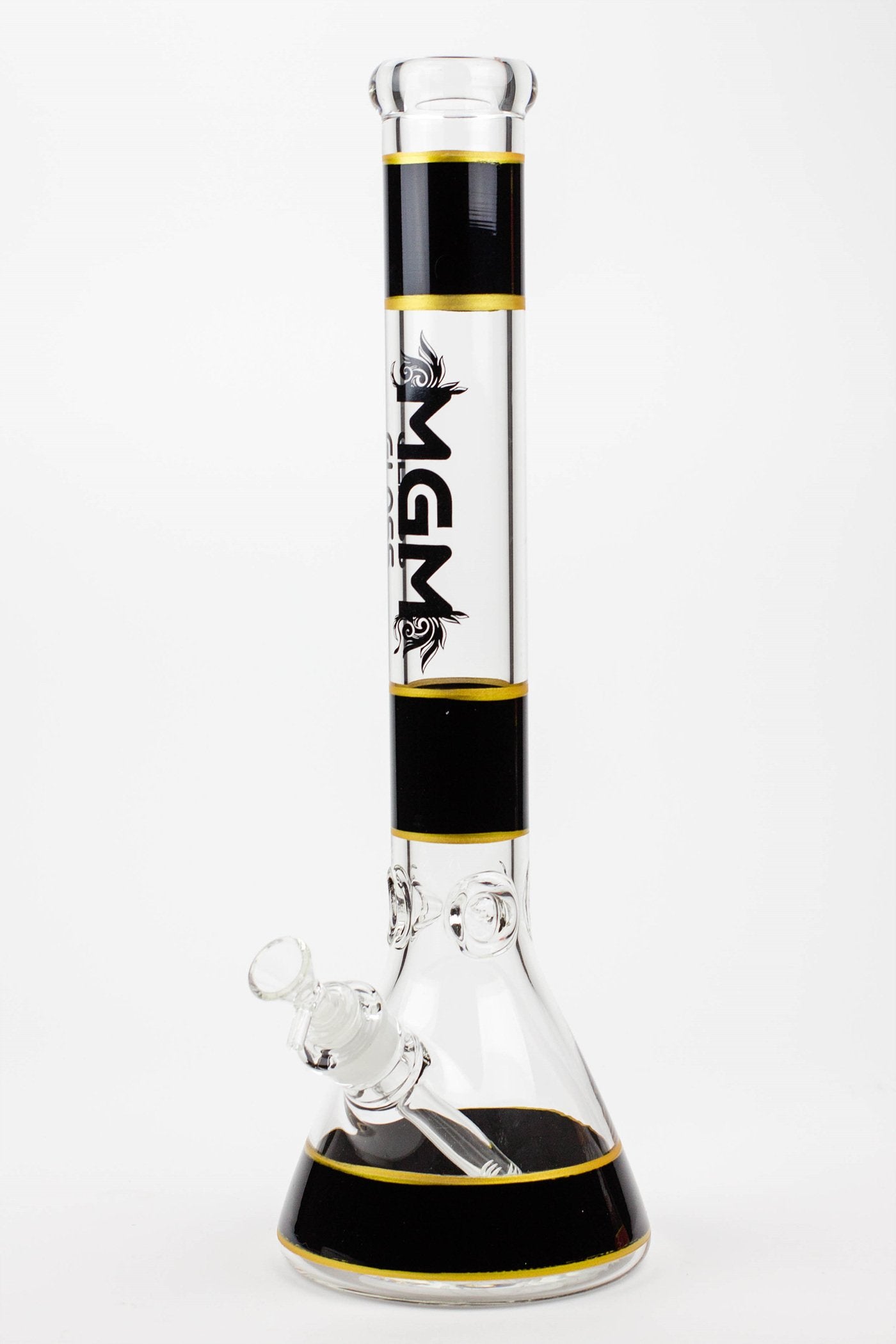 18" glass / 7 mm / beaker glass water bong_4