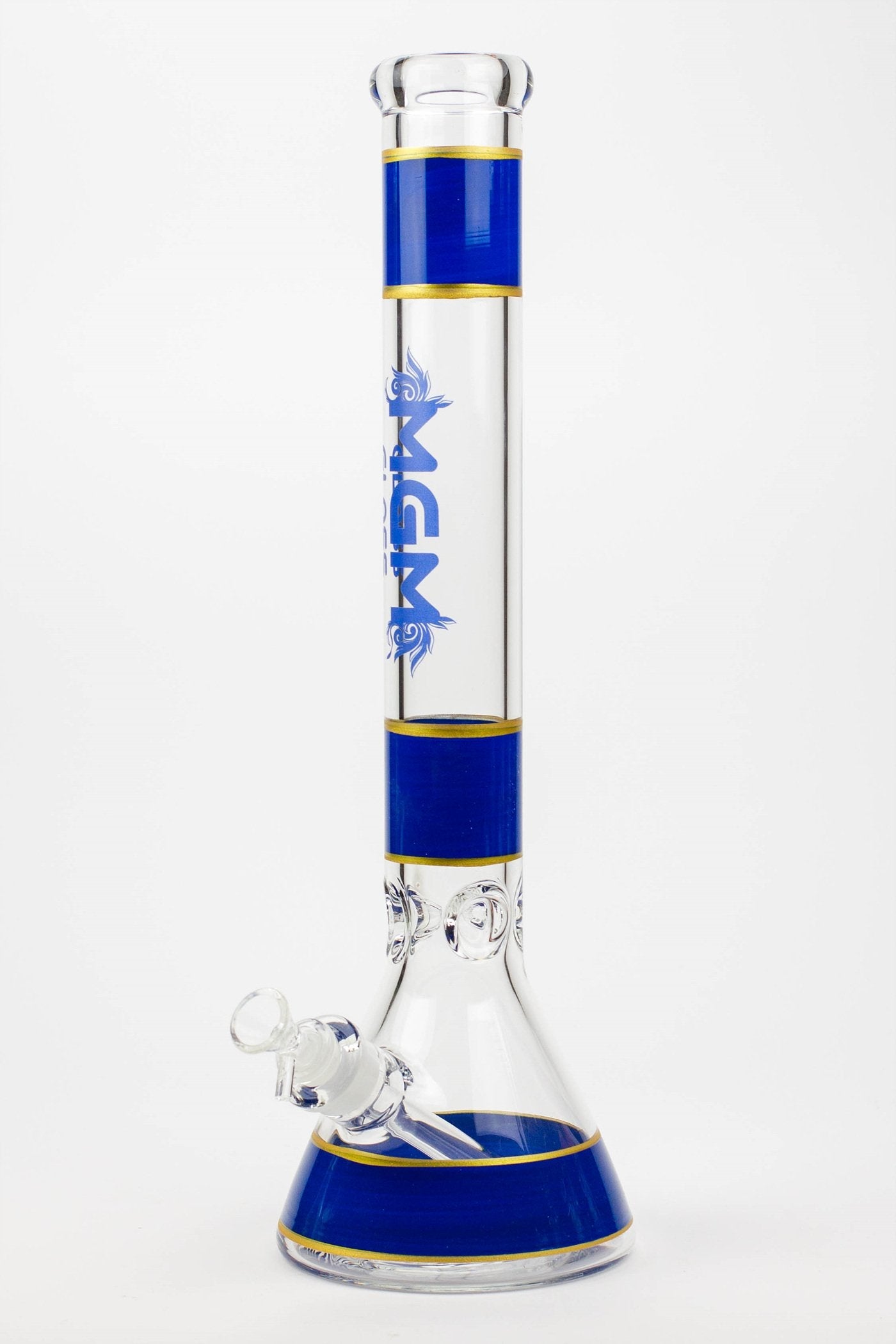 18" glass / 7 mm / beaker glass water bong_5