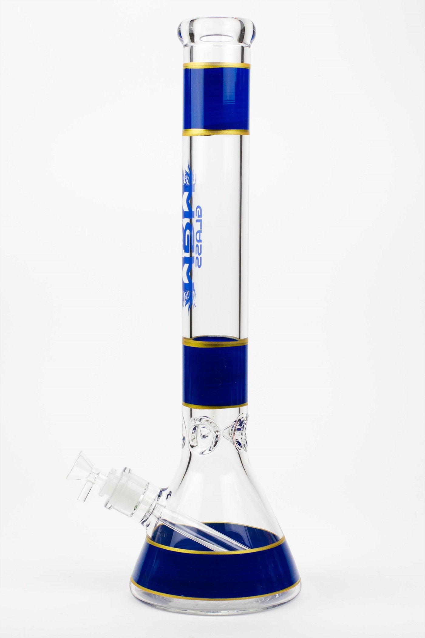 18" glass / 7 mm / beaker glass water bong_9