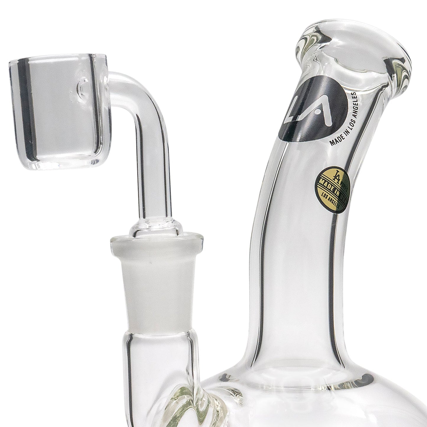 LA Pipes 7” Heavy Glass Mini Pedestal Dab Rig
