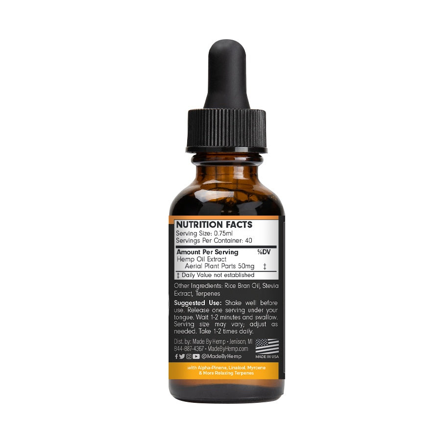 Made by Hemp FOCUS Hemp Extract (1oz, 500-2000mg CBD)💧
