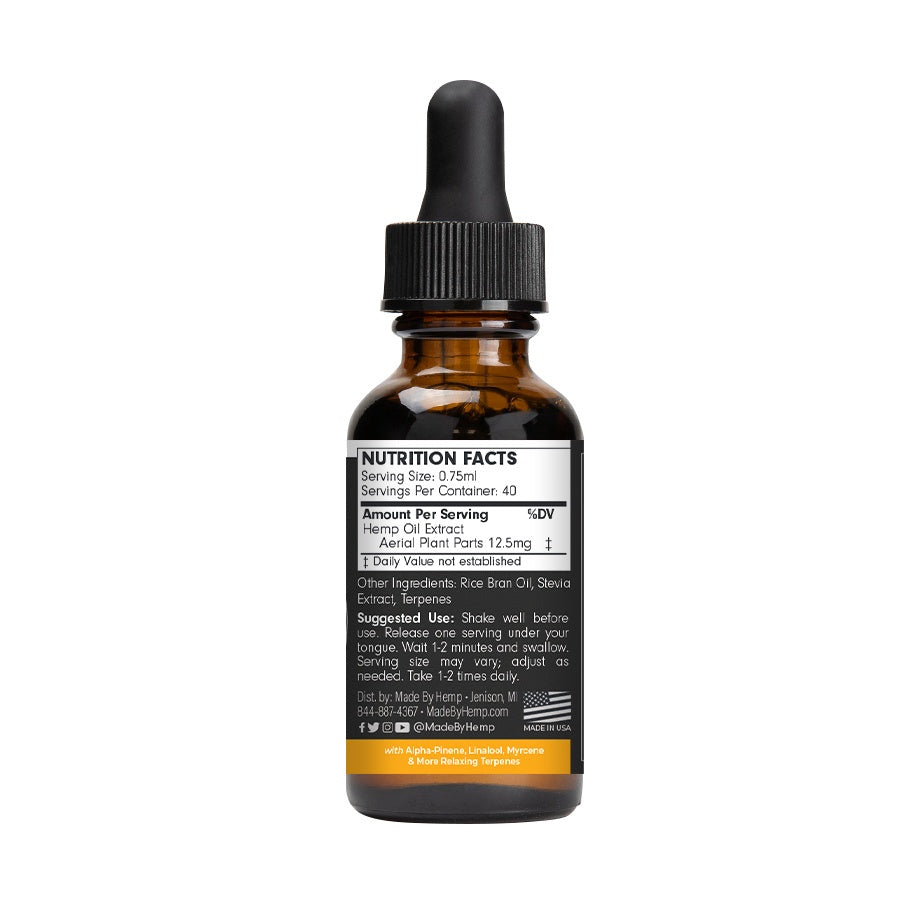 Made by Hemp FOCUS Hemp Extract (1oz, 500-2000mg CBD)💧