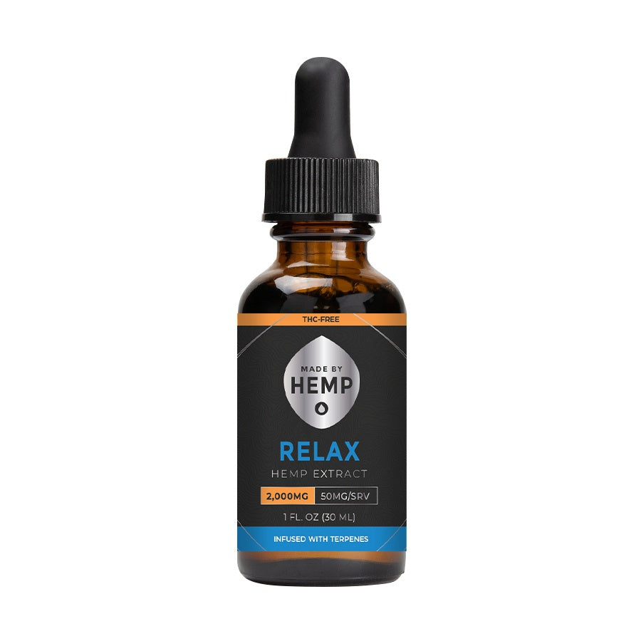 Made by Hemp RELAX Hemp Extract (1oz, 500-2000mg CBD)💧