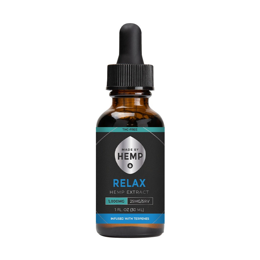 Made by Hemp RELAX Hemp Extract (1oz, 500-2000mg CBD)💧