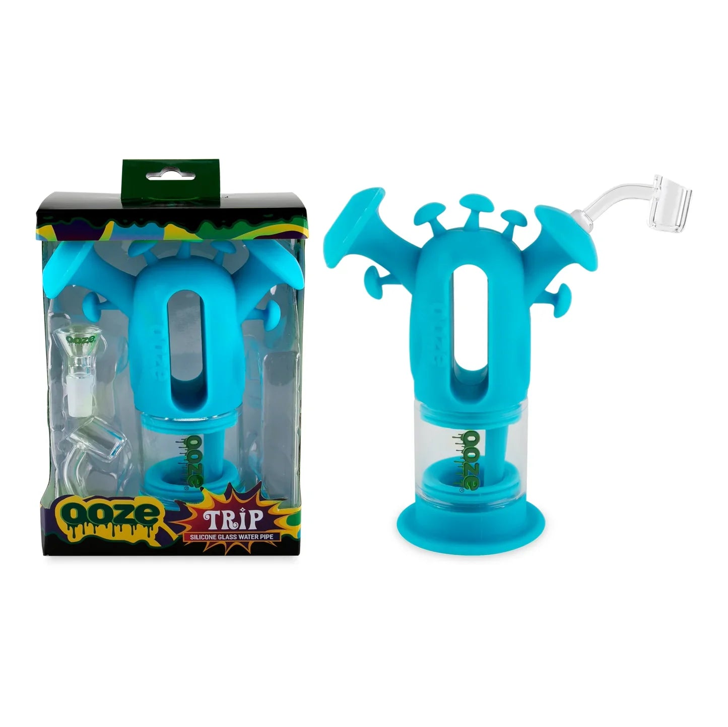 Ooze | Trip Pipe Silicone Water Bubbler & Dab Rig_2