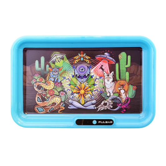 Pulsar LED Rolling Trays (11” x 7”) - Multiple Designs!