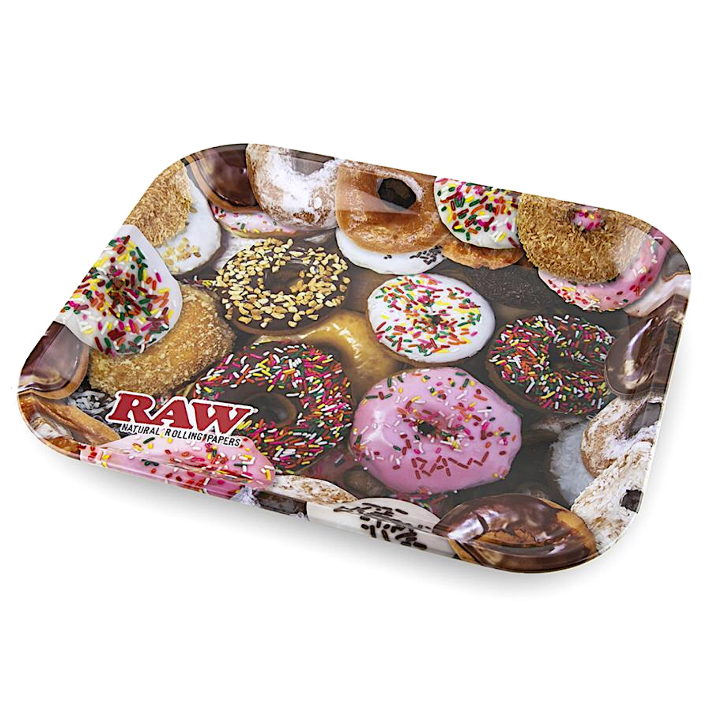 Raw® Donuts Large Metal Rolling Tray 🍩 (14" x 11")