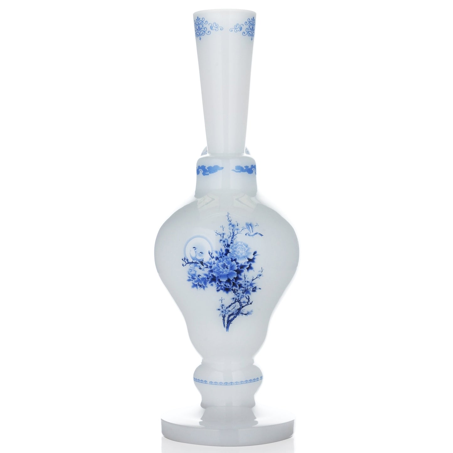 The China Glass "Cao Cao" Dynasty Vase - 12” Water Pipe