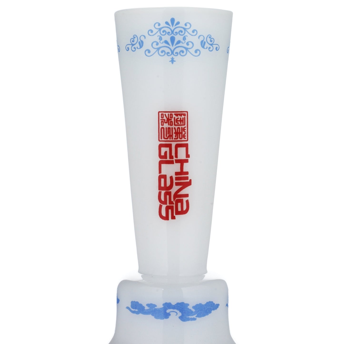 The China Glass "Cao Cao" Dynasty Vase - 12” Water Pipe