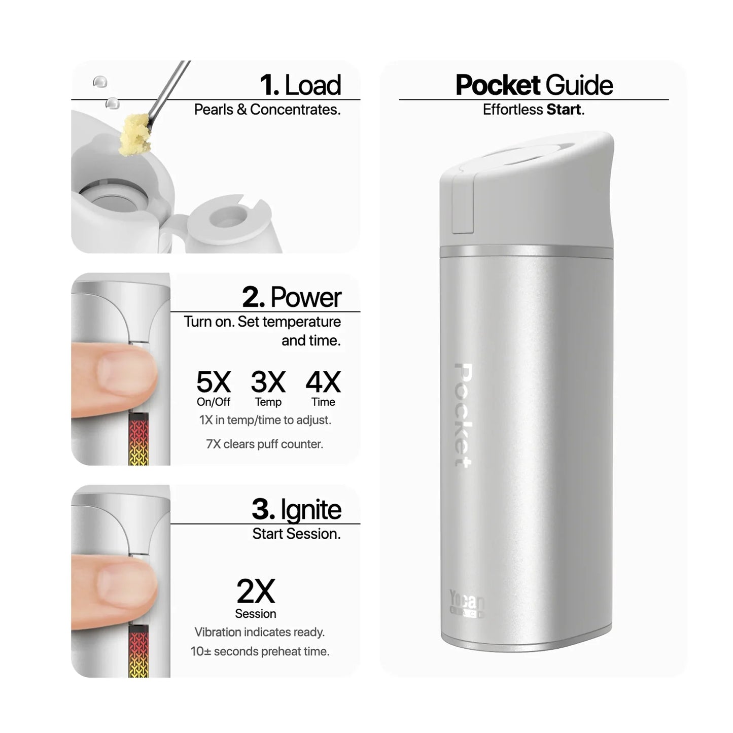 Yocan Black Pocket Concentrate Vaporizer 🍯