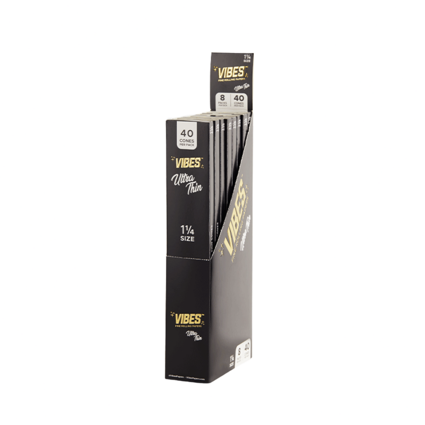 VIBES Cones Box - 1.25" - 40 Pack