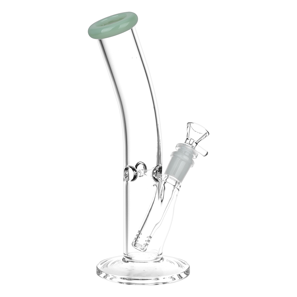 Classic Bent Neck Glass Straight Tube Bongs - Colors Vary