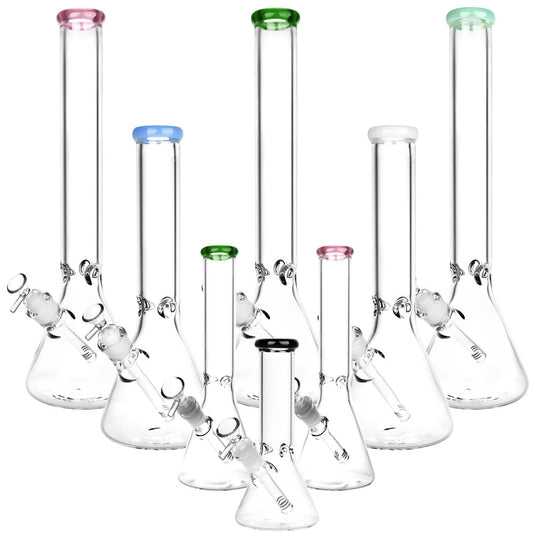 Classic Glass Beaker Bongs - Colors Vary