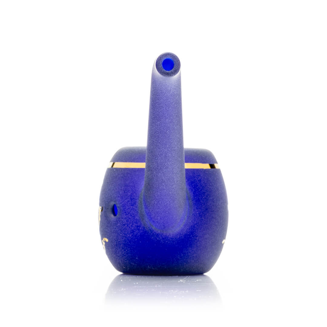Hemper 5” Jeweled Egg Glass Sherlock Pipe 💎