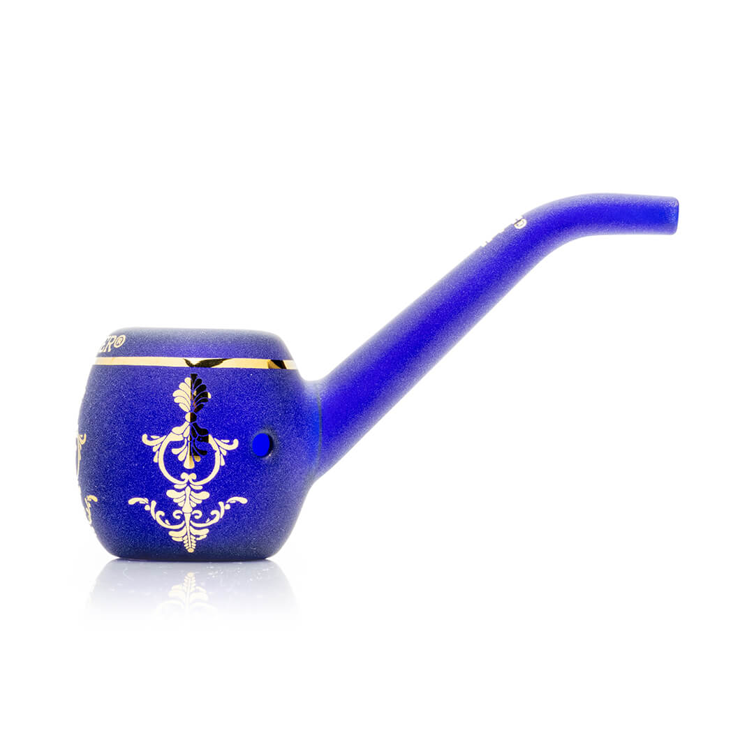 Hemper 5” Jeweled Egg Glass Sherlock Pipe 💎