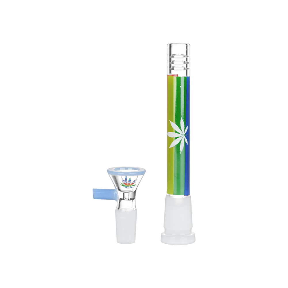Pulsar 10” Rainbow Pride Glass Beaker Bong