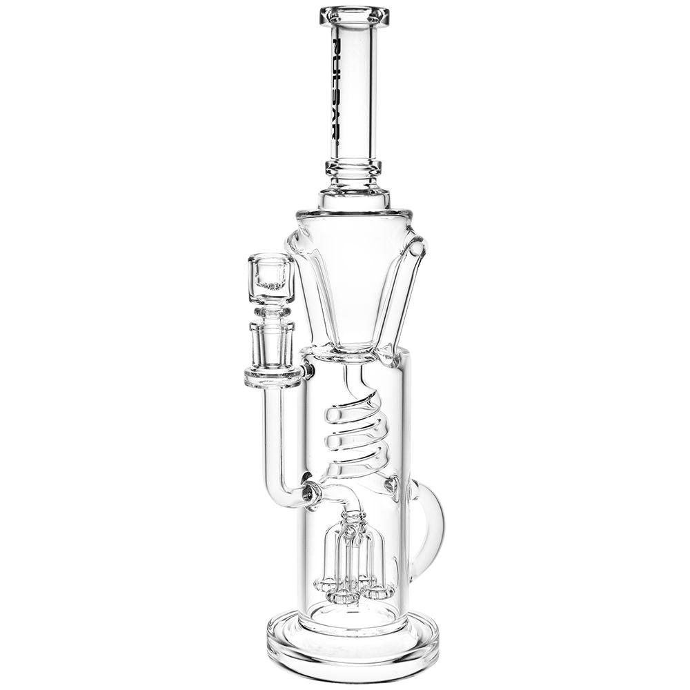 Pulsar 14.5” Twister Glass Recycler Bong