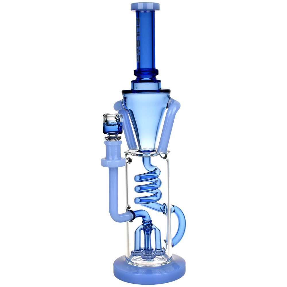 Pulsar 14.5” Twister Glass Recycler Bong