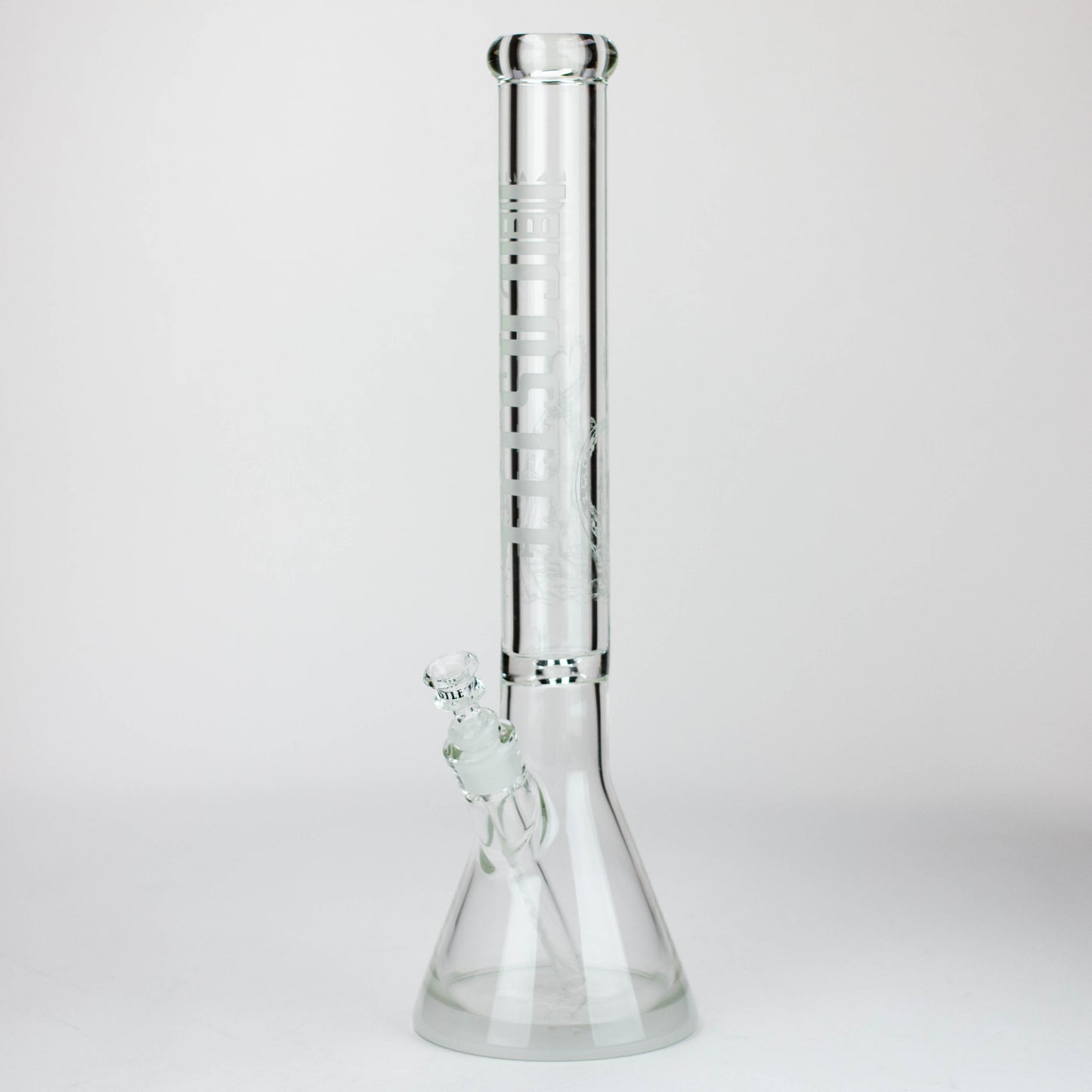 Castle Glassworks | 18" laser etched Tube Beaker Bong_12