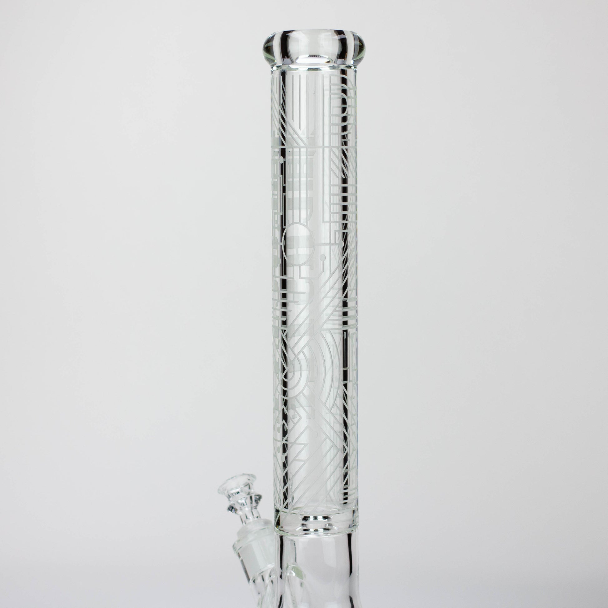 Castle Glassworks | 18" laser etched Tube Beaker Bong_9