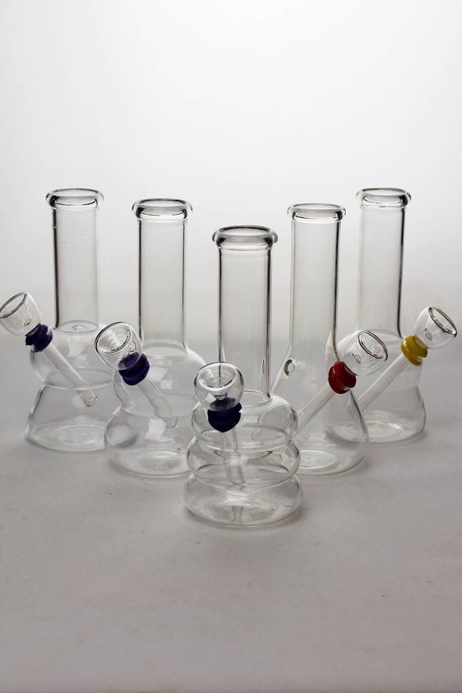 6 in. clear glass water bong_0