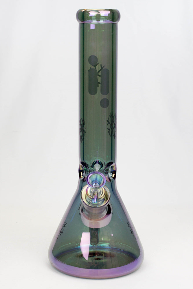 14" Infyniti Snowflake 7 mm metallic glass water bong_18