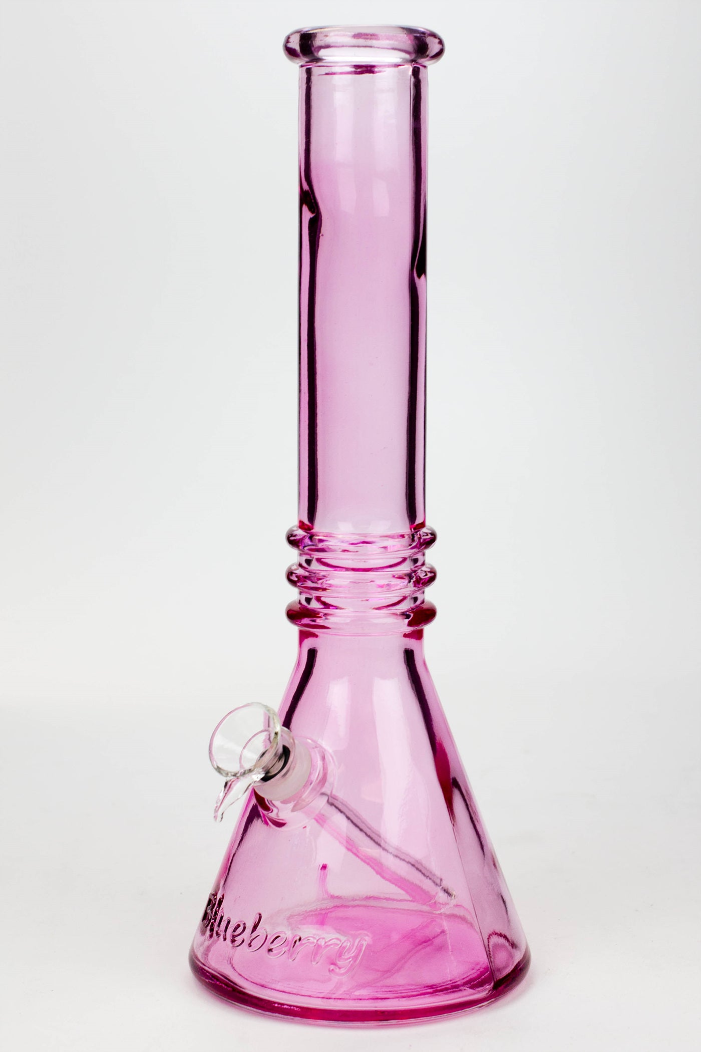 12" Blueberry colored soft glass water bong_7