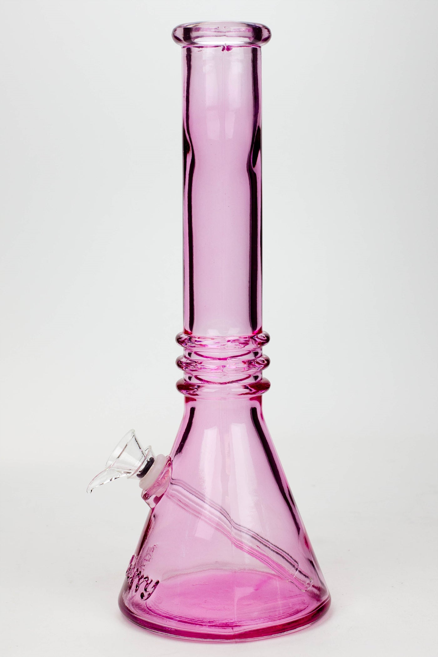 12" Blueberry colored soft glass water bong_12