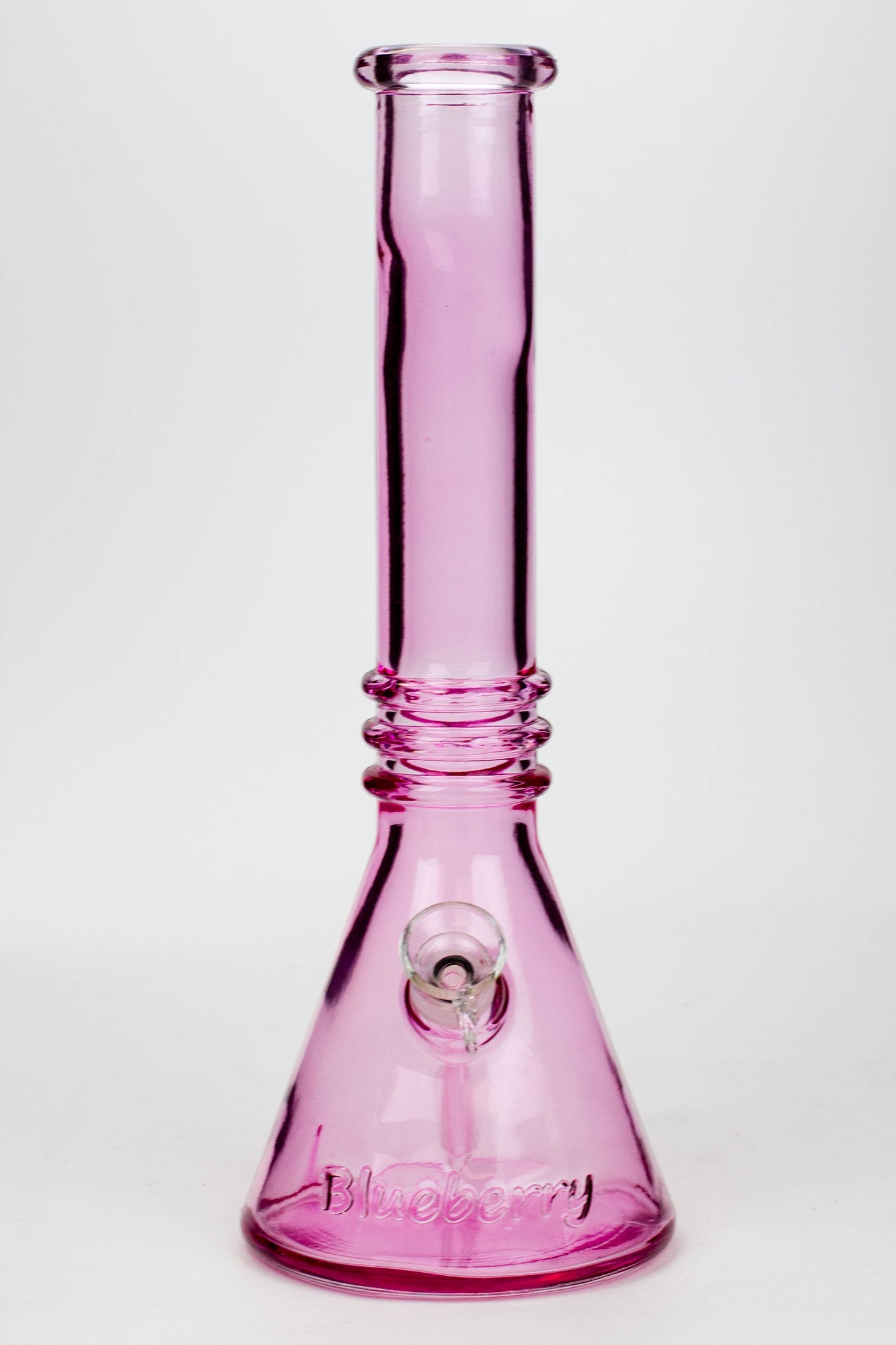 12" Blueberry colored soft glass water bong_13