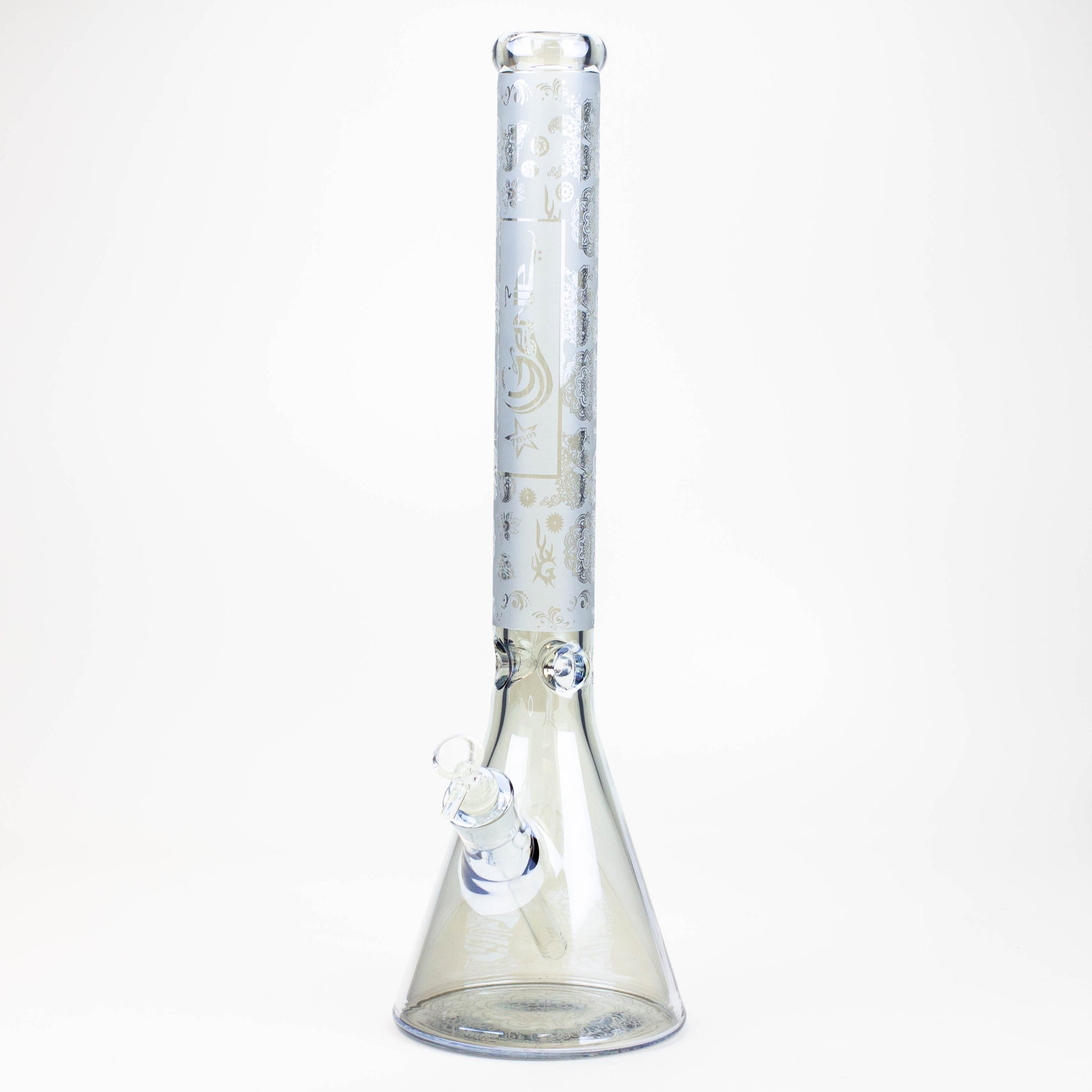 19" GENIE / 7 mm / Electroplated glass beaker bong_9