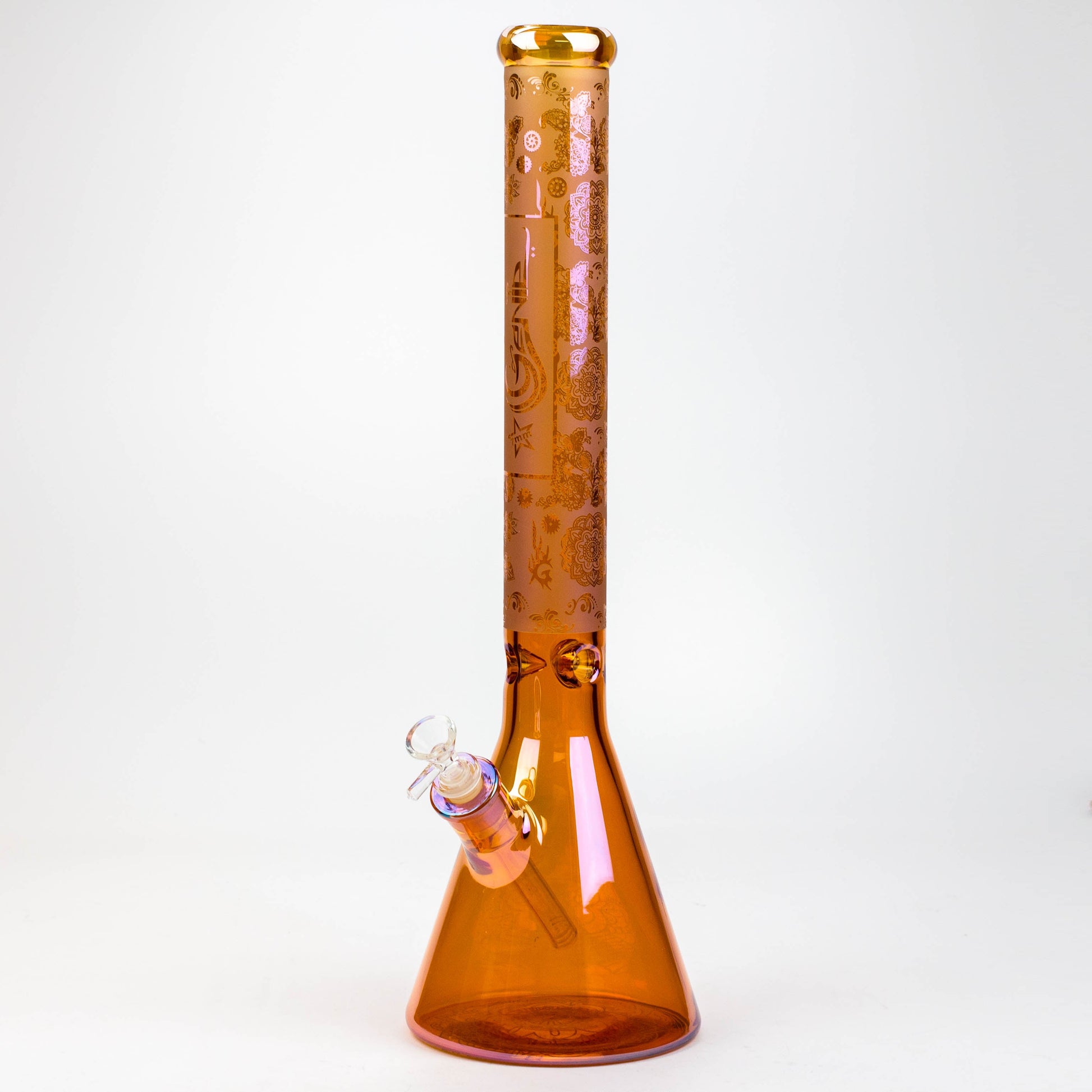 19" GENIE / 7 mm / Electroplated glass beaker bong_10