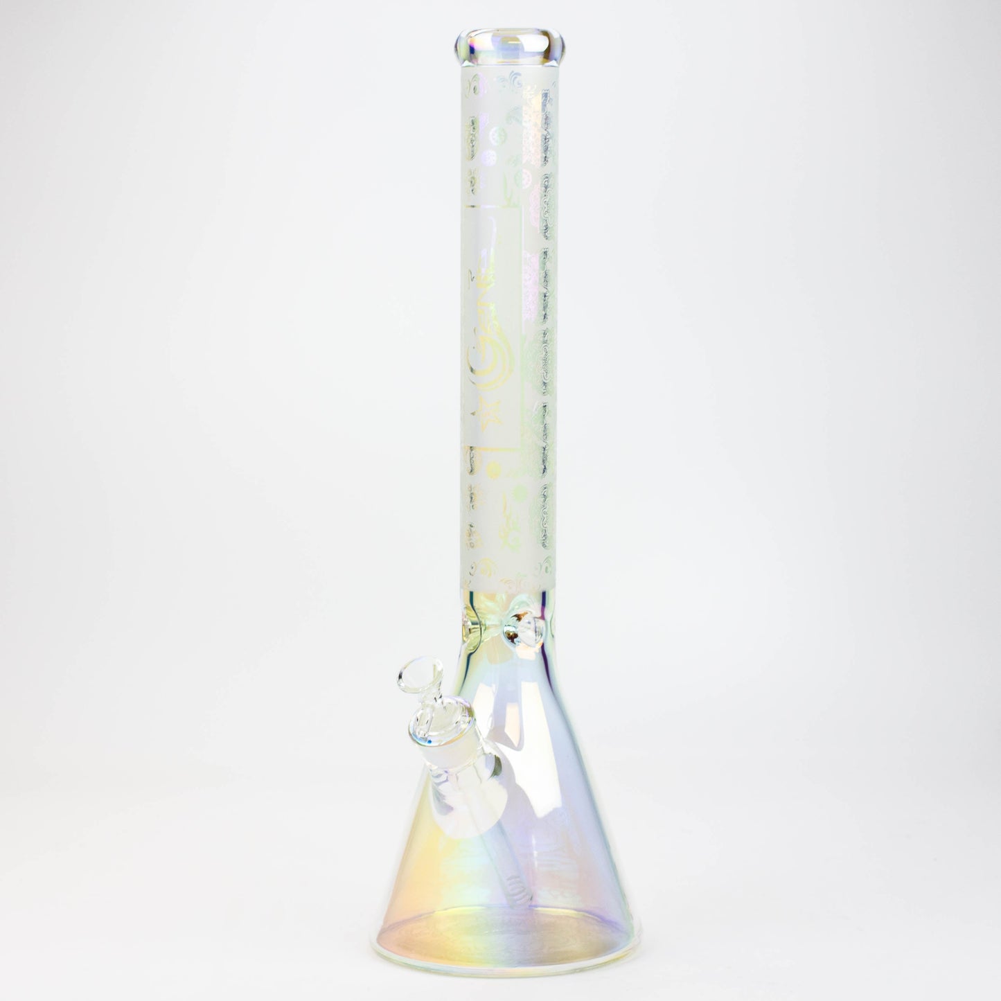 19" GENIE / 7 mm / Electroplated glass beaker bong_11