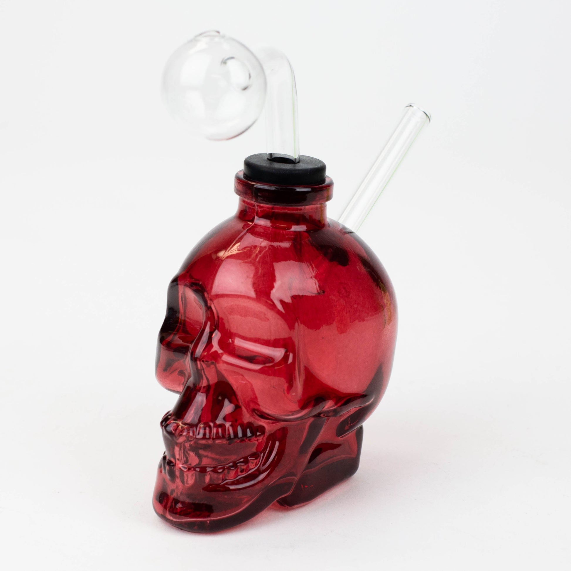 Soft Glass Skull oil bong_10