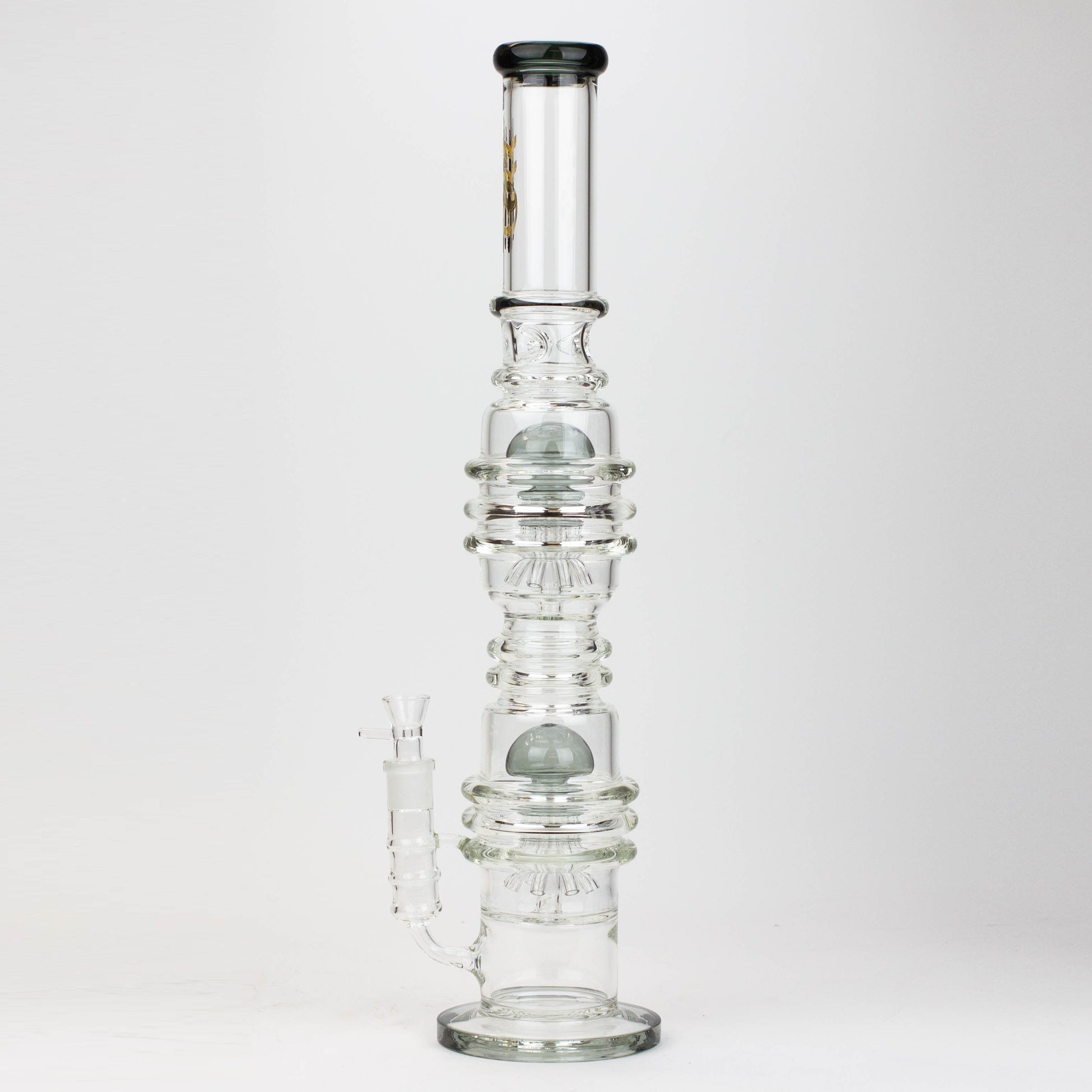 21" H2O  Dual percolator glass water bong [H2O-5004]_8