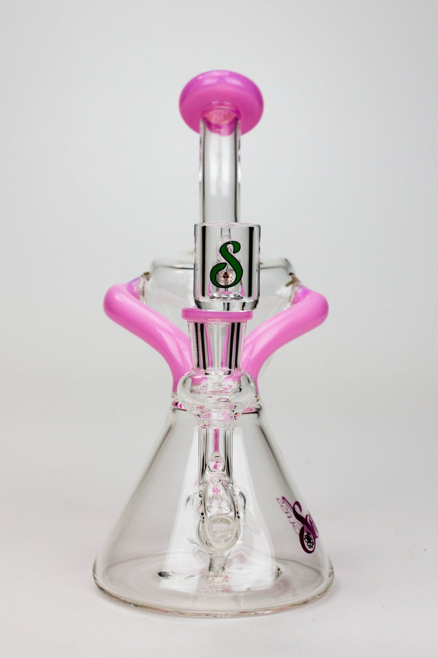 8" SOUL Glass 2-in-1 single chamber recycler bong_8